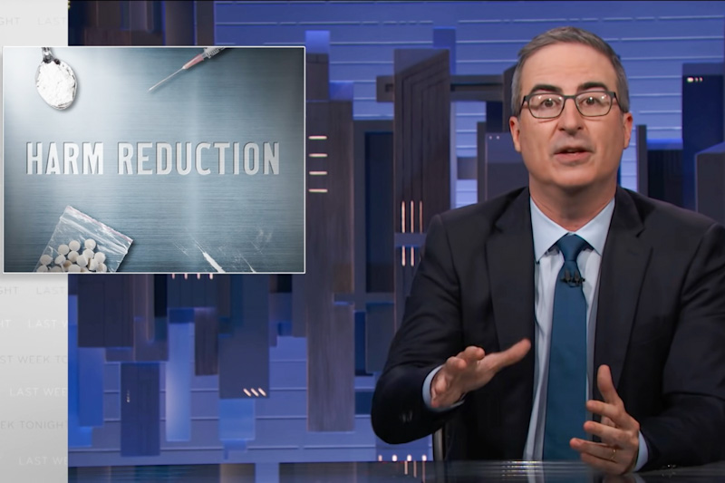 John Oliver in a segment on harm reduction