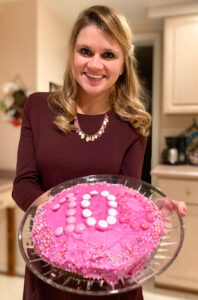 Annie Zimmerman's 100-day soberversary cake